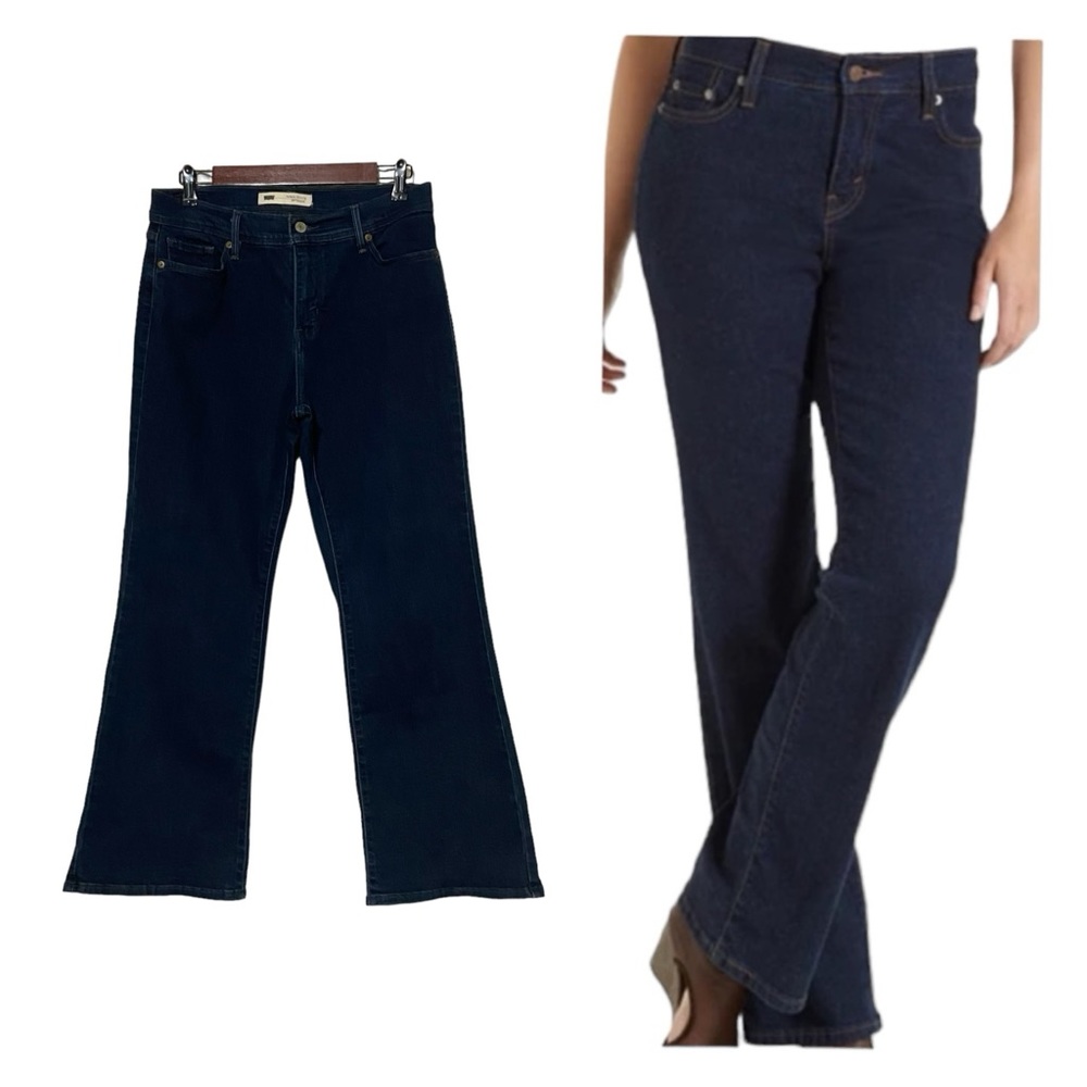 Levi’s 512 Perfectly Slimming Boot Cut Denim Jeans Blue